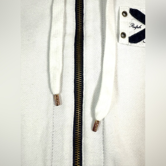 LAUREN JEANS CO RALPH LAUREN Womens Zip Hoodie S Yacht Club Nautical Preppy Y2K - Picture 10 of 16